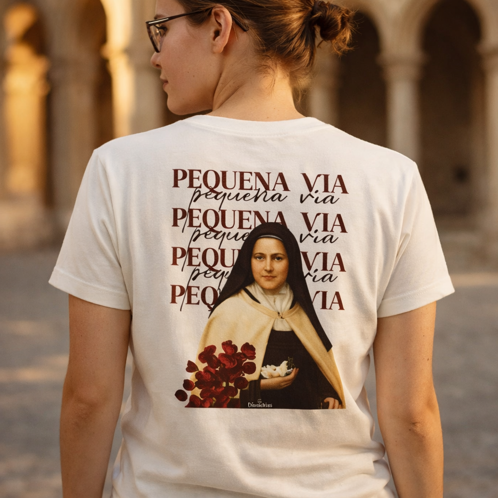 Camiseta Santa Teresinha - Pequena Via