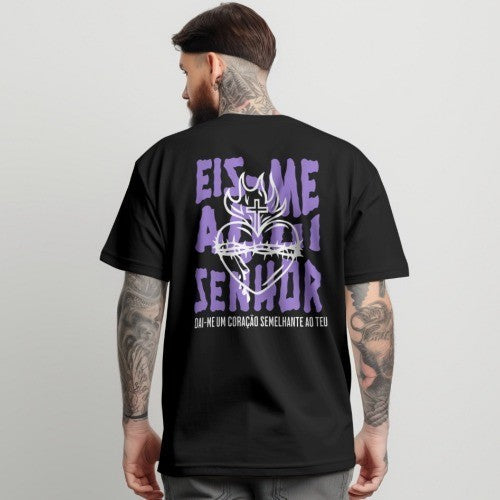 Camiseta Frase "Eis-me aqui Senhor"