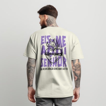 Camiseta Frase "Eis-me aqui Senhor"